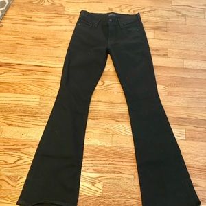 Mother black flare jean